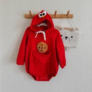 Elmo Baby Hoodie Romper